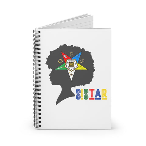 Afro SiStar Spiral Notebook - Ruled Line